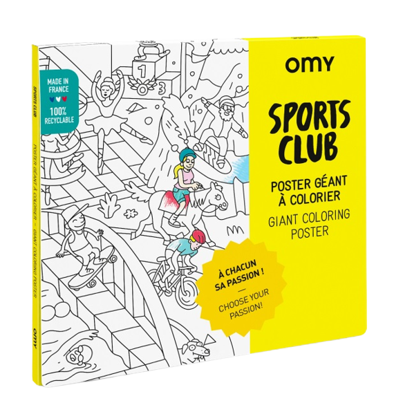 OMY Coloring Poster: Crazy Museum